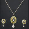 Fancy Necklace chain with matching eartops - PMD-9 - Click here to View more details about this Product